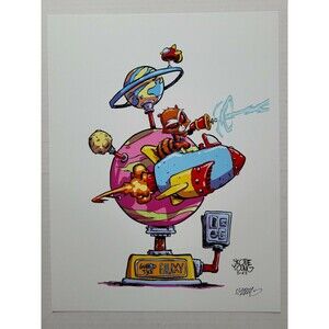 Skottie Young *Signed* ROCKET GoTG (2022) 11x14 Art Print / Brand New (No Frame)
